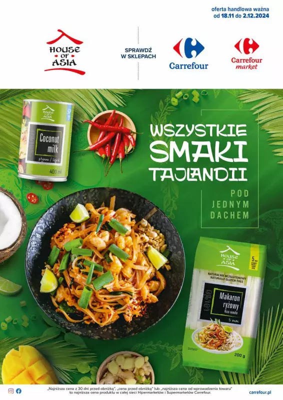 Carrefour Market - gazetka promocyjna Wszystkie smaki Tajlandii od poniedziałku 18.11 do poniedziałku 02.12