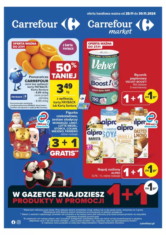 Carrefour Market - gazetka promocyjna Carrefour Market od poniedziałku 25.11 do soboty 30.11