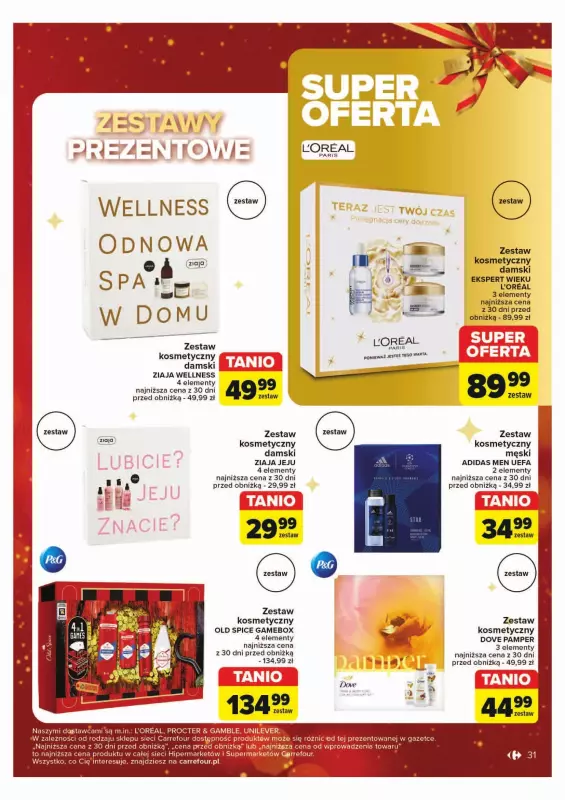 Carrefour Market - gazetka promocyjna Gazetka Rozsmakuj się w świętach w najlepszych cenach od poniedziałku 02.12 do soboty 07.12 - strona 31