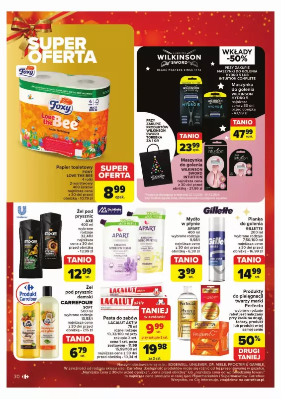 Carrefour Market - gazetka promocyjna Gazetka Rozsmakuj się w świętach w najlepszych cenach od poniedziałku 02.12 do soboty 07.12 - strona 30