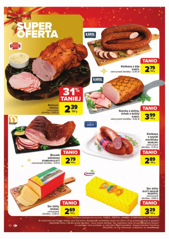 Carrefour Market - gazetka promocyjna Gazetka Rozsmakuj się w świętach w najlepszych cenach od poniedziałku 02.12 do soboty 07.12 - strona 10