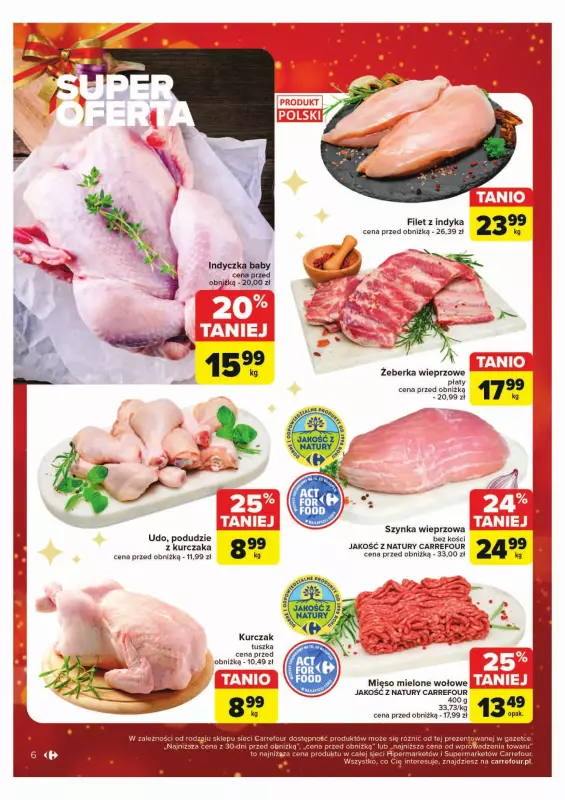 Carrefour Market - gazetka promocyjna Gazetka Rozsmakuj się w świętach w najlepszych cenach od poniedziałku 02.12 do soboty 07.12 - strona 6