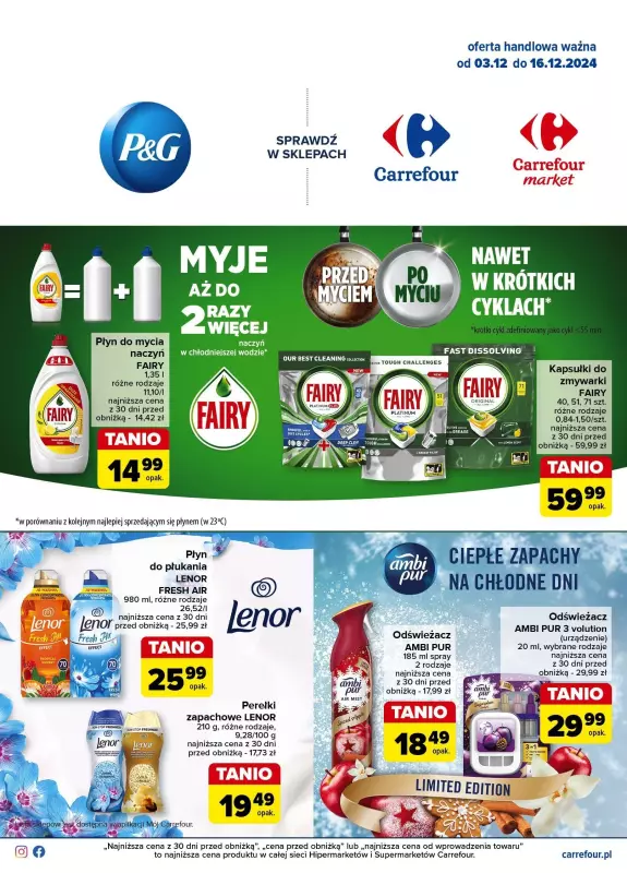 Carrefour Market - gazetka promocyjna Gazetka Ciepłe zapachy na zimne dni od wtorku 03.12 do poniedziałku 16.12