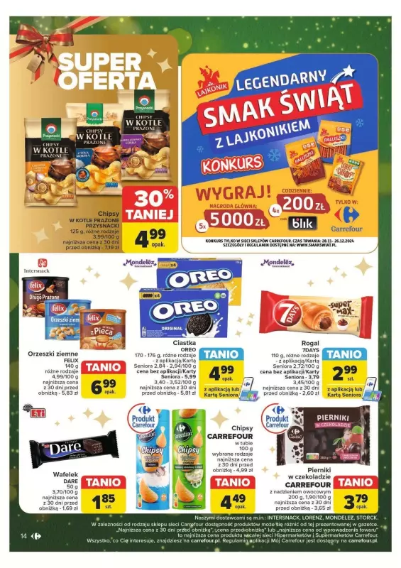 Carrefour Market - gazetka promocyjna Gazetka Carrefour Market od poniedziałku 09.12 do niedzieli 15.12 - strona 14