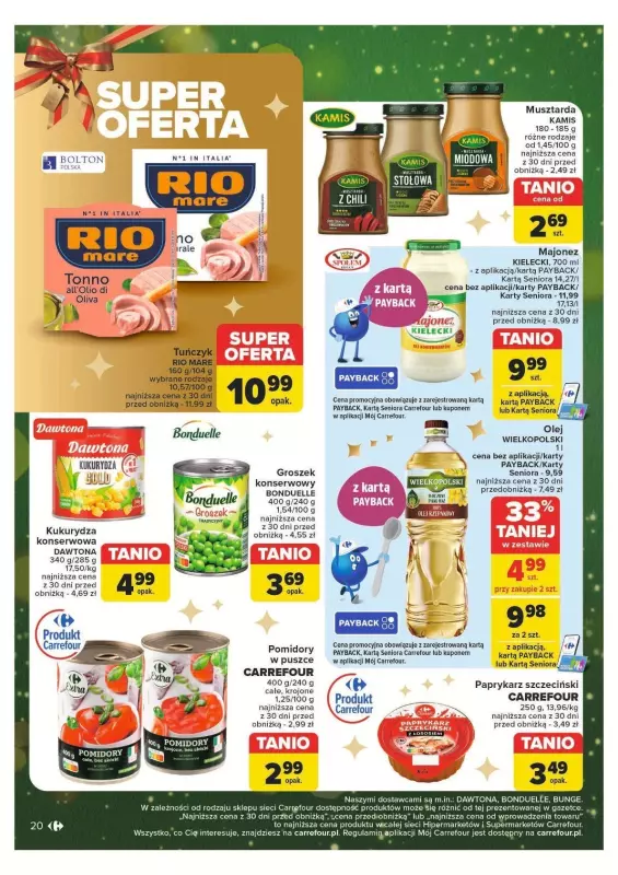 Carrefour Market - gazetka promocyjna Gazetka Carrefour Market od poniedziałku 09.12 do niedzieli 15.12 - strona 20