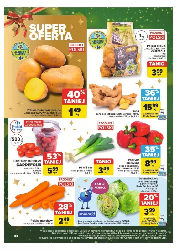 Carrefour Market - gazetka promocyjna Gazetka Carrefour Market od poniedziałku 09.12 do niedzieli 15.12 - strona 8