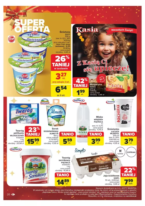 Carrefour Market - gazetka promocyjna Gazetka Carrefour Market od poniedziałku 16.12 do wtorku 24.12 - strona 20