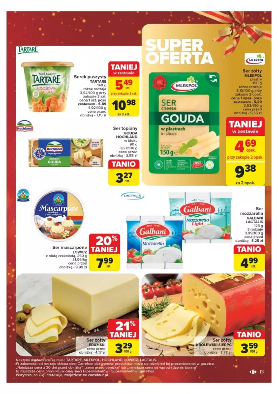 Carrefour Market - gazetka promocyjna Gazetka Carrefour Market od poniedziałku 16.12 do wtorku 24.12 - strona 13