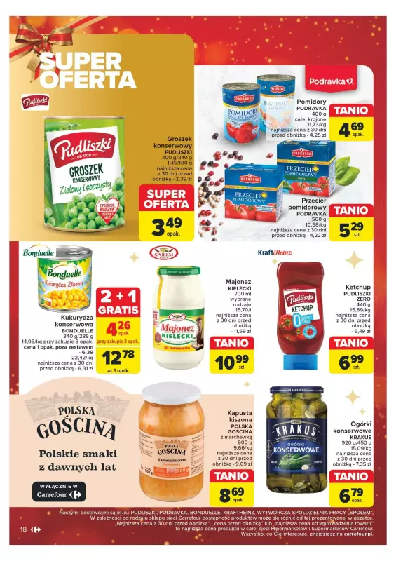 Carrefour Market - gazetka promocyjna Gazetka Carrefour Market od poniedziałku 16.12 do wtorku 24.12 - strona 18