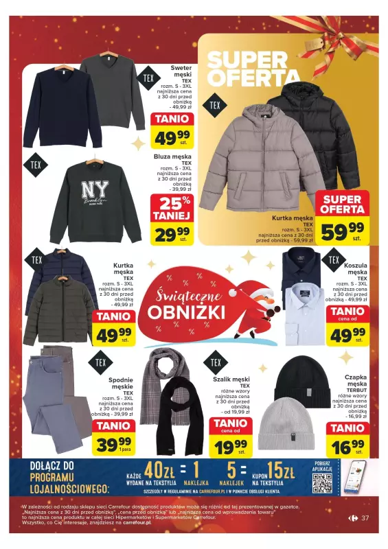 Carrefour Market - gazetka promocyjna Gazetka Carrefour Market od poniedziałku 16.12 do wtorku 24.12 - strona 37