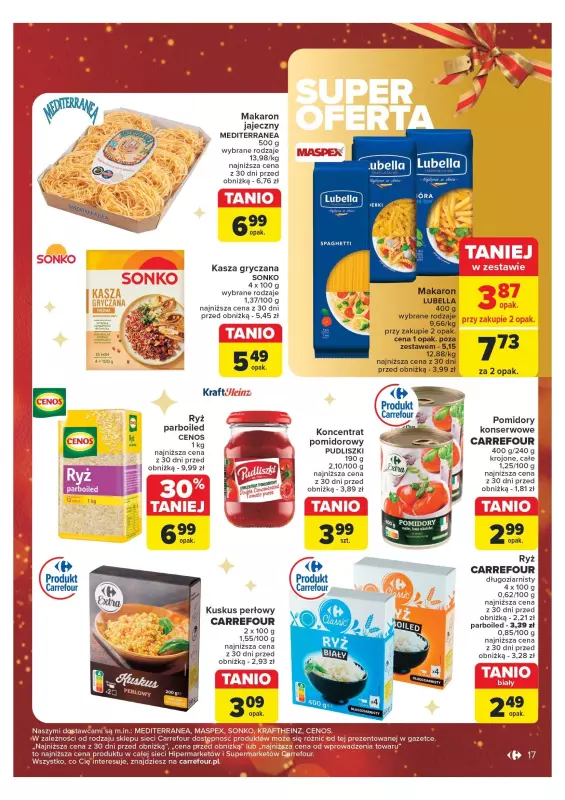 Carrefour Market - gazetka promocyjna Gazetka Carrefour Market od poniedziałku 16.12 do wtorku 24.12 - strona 17