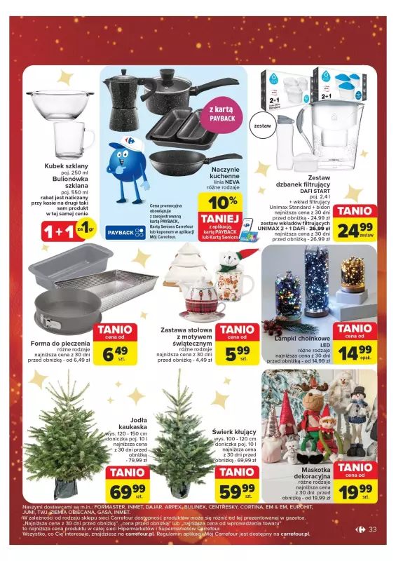 Carrefour Market - gazetka promocyjna Gazetka Carrefour Market od poniedziałku 16.12 do wtorku 24.12 - strona 33