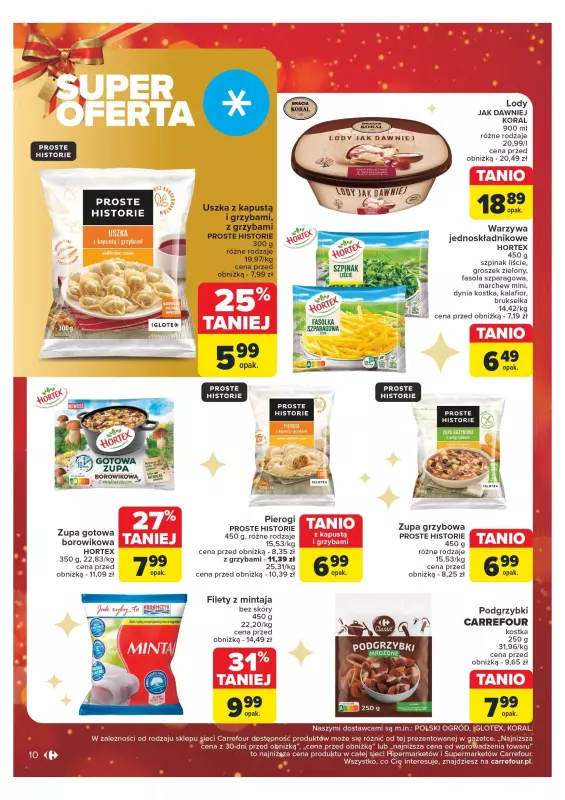 Carrefour Market - gazetka promocyjna Gazetka Carrefour Market od poniedziałku 16.12 do wtorku 24.12 - strona 10