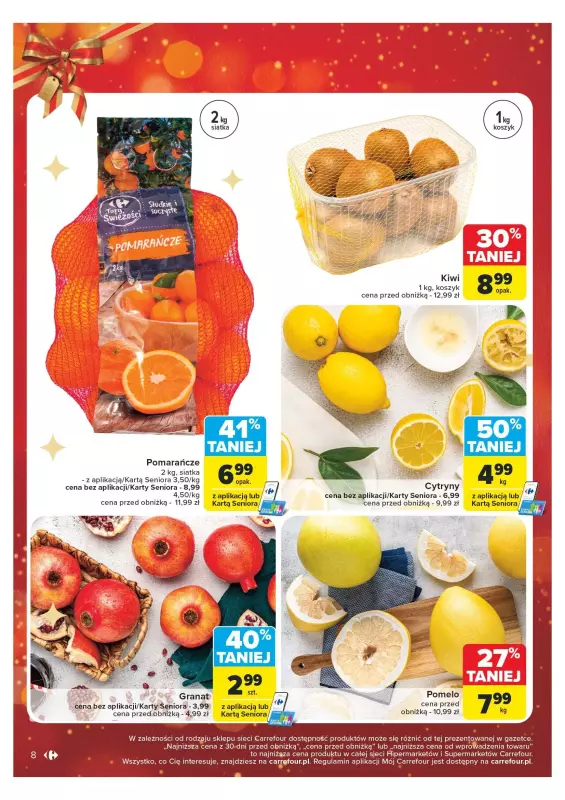 Carrefour Market - gazetka promocyjna Gazetka Carrefour Market od poniedziałku 16.12 do wtorku 24.12 - strona 8