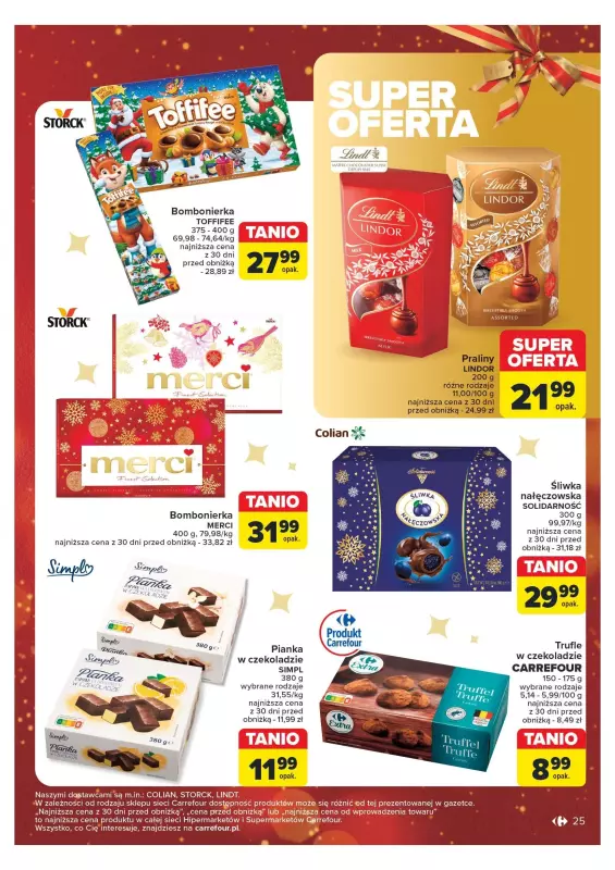 Carrefour Market - gazetka promocyjna Gazetka Carrefour Market od poniedziałku 16.12 do wtorku 24.12 - strona 25