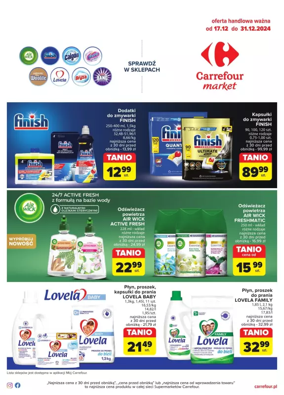 Carrefour Market - gazetka promocyjna Gazetka Poczuj moc działania od wtorku 17.12 do wtorku 31.12