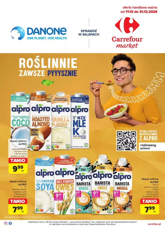 Carrefour Market - gazetka promocyjna Gazetka Roślinnie zawsze pysznie od wtorku 17.12 do wtorku 31.12