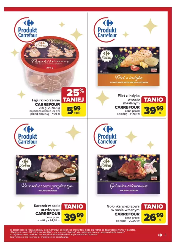 Carrefour Market - gazetka promocyjna Gazetka Łap okazje! od piątku 20.12 do wtorku 24.12 - strona 3