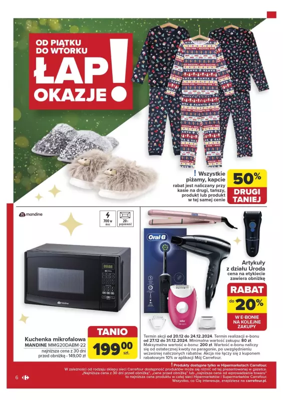 Carrefour Market - gazetka promocyjna Gazetka Łap okazje! od piątku 20.12 do wtorku 24.12 - strona 6