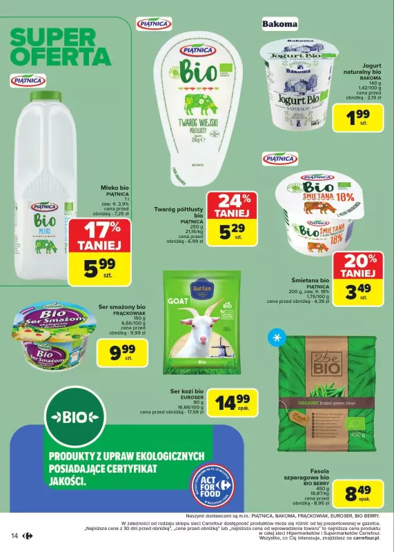 Carrefour Market - gazetka promocyjna Gazetka Act For Food od wtorku 07.01 do soboty 18.01 - strona 14