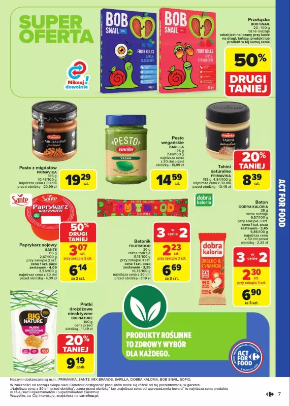 Carrefour Market - gazetka promocyjna Gazetka Act For Food od wtorku 07.01 do soboty 18.01 - strona 7