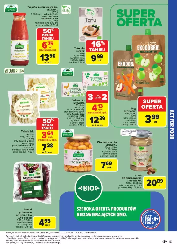 Carrefour Market - gazetka promocyjna Gazetka Act For Food od wtorku 07.01 do soboty 18.01 - strona 15