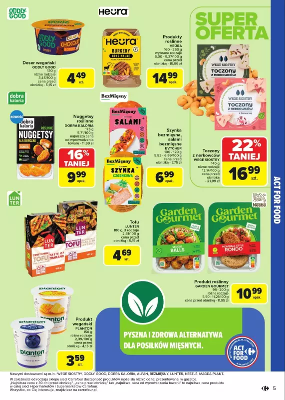 Carrefour Market - gazetka promocyjna Gazetka Act For Food od wtorku 07.01 do soboty 18.01 - strona 5