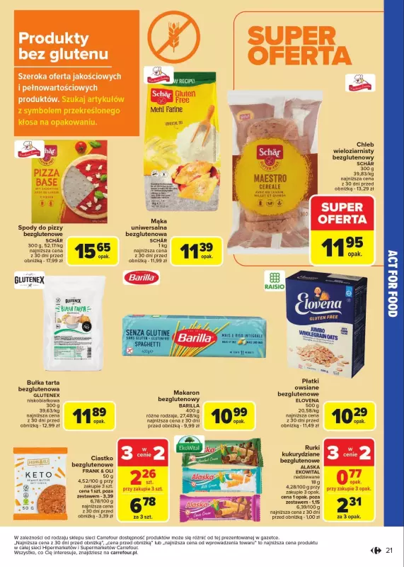 Carrefour Market - gazetka promocyjna Gazetka Act For Food od wtorku 07.01 do soboty 18.01 - strona 21