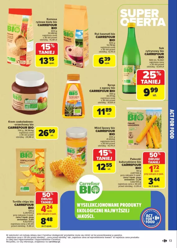 Carrefour Market - gazetka promocyjna Gazetka Act For Food od wtorku 07.01 do soboty 18.01 - strona 13