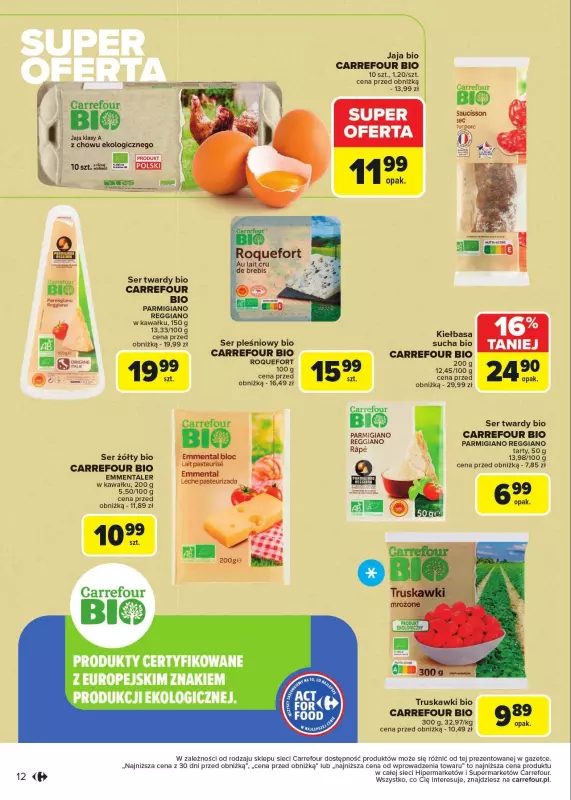 Carrefour Market - gazetka promocyjna Gazetka Act For Food od wtorku 07.01 do soboty 18.01 - strona 12