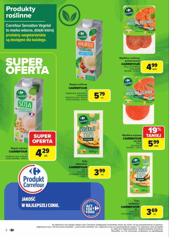 Carrefour Market - gazetka promocyjna Gazetka Act For Food od wtorku 07.01 do soboty 18.01 - strona 2