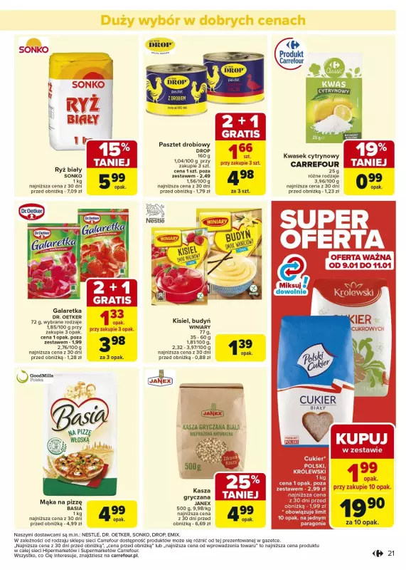 Carrefour Market - gazetka promocyjna Gazetka Carrefour Market od wtorku od wtorku 07.01 do soboty 11.01 - strona 21