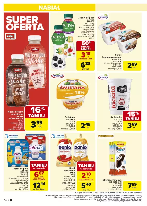 Carrefour Market - gazetka promocyjna Gazetka Carrefour Market od wtorku od wtorku 07.01 do soboty 11.01 - strona 14