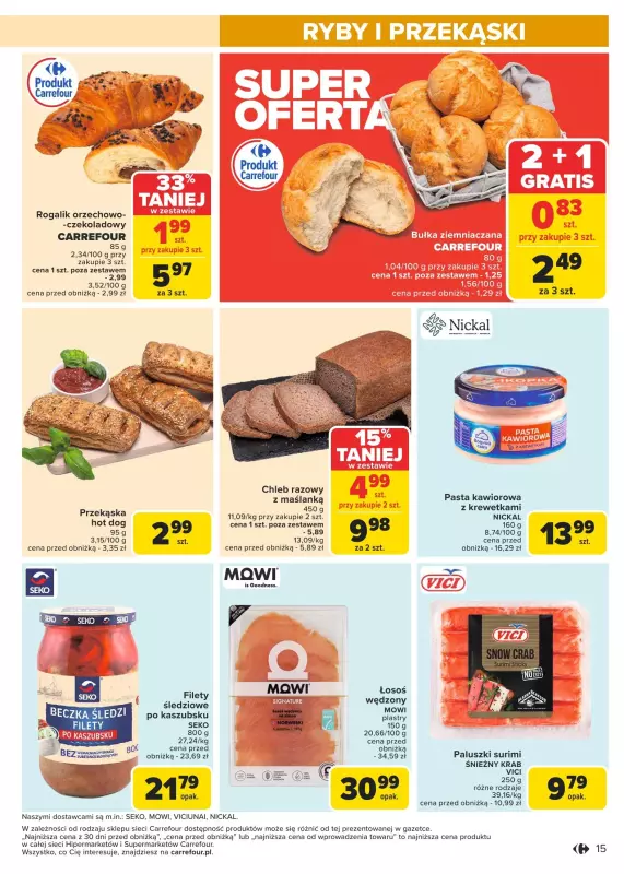 Carrefour Market - gazetka promocyjna Gazetka Carrefour Market od poniedziałku od poniedziałku 13.01 do soboty 18.01 - strona 15