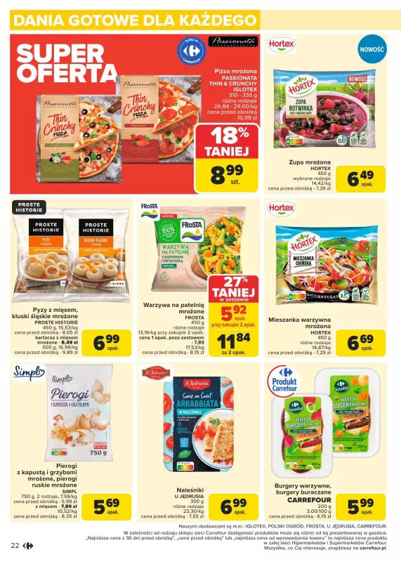 Carrefour Market - gazetka promocyjna Gazetka Carrefour Market od poniedziałku od poniedziałku 13.01 do soboty 18.01 - strona 22