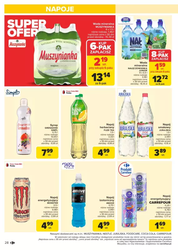 Carrefour Market - gazetka promocyjna Gazetka Carrefour Market od poniedziałku od poniedziałku 13.01 do soboty 18.01 - strona 28