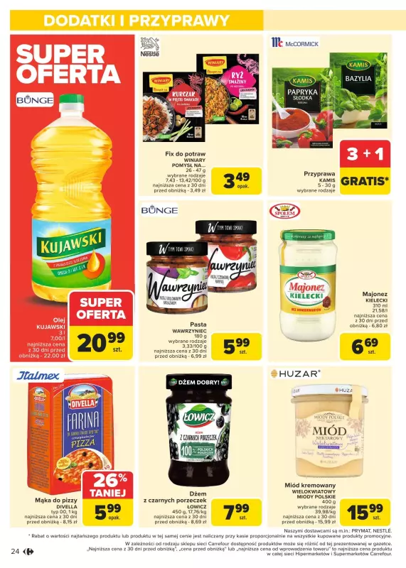 Carrefour Market - gazetka promocyjna Gazetka Carrefour Market od poniedziałku od poniedziałku 13.01 do soboty 18.01 - strona 24