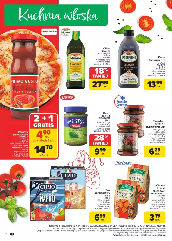 Carrefour Market - gazetka promocyjna Gazetka Carrefour Market od poniedziałku od poniedziałku 13.01 do soboty 18.01 - strona 6