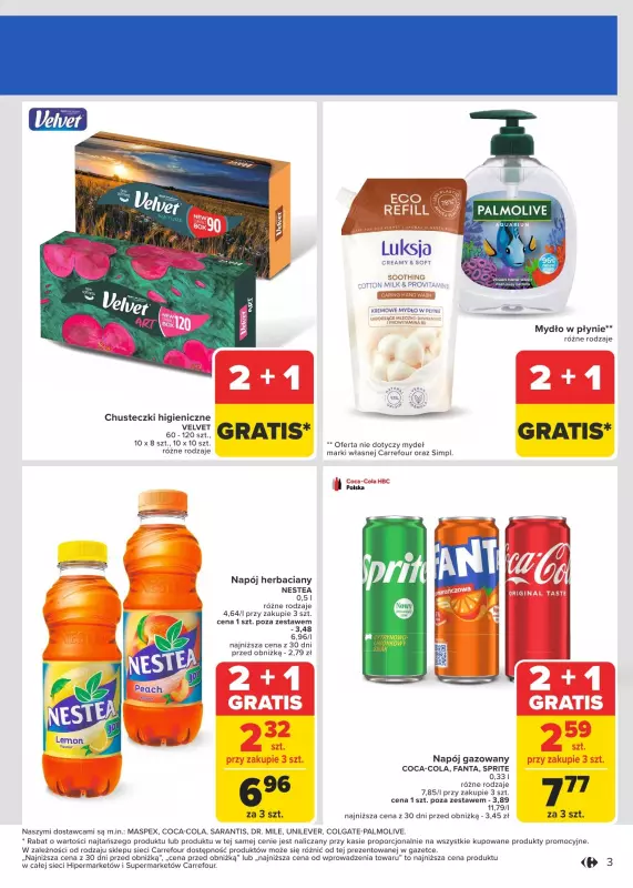 Carrefour Market - gazetka promocyjna Gazetka Carrefour Market od poniedziałku od poniedziałku 13.01 do soboty 18.01 - strona 3