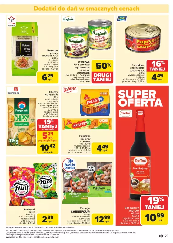 Carrefour Market - gazetka promocyjna Gazetka Carrefour Market od poniedziałku od poniedziałku 13.01 do soboty 18.01 - strona 23