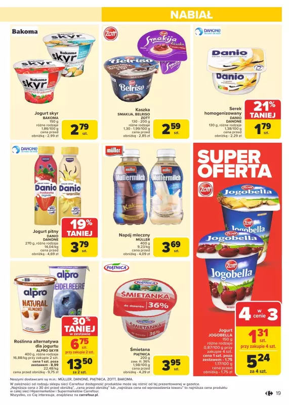 Carrefour Market - gazetka promocyjna Gazetka Carrefour Market od poniedziałku od poniedziałku 13.01 do soboty 18.01 - strona 19