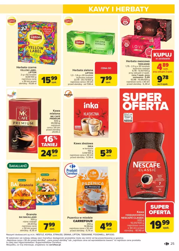 Carrefour Market - gazetka promocyjna Gazetka Carrefour Market od poniedziałku od poniedziałku 13.01 do soboty 18.01 - strona 25