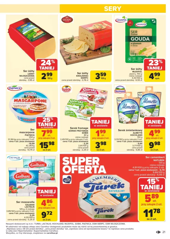 Carrefour Market - gazetka promocyjna Gazetka Carrefour Market od poniedziałku od poniedziałku 13.01 do soboty 18.01 - strona 21