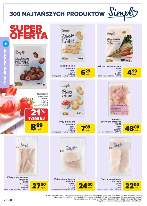 Carrefour Market - gazetka promocyjna Gazetka Marka Carrefour od poniedziałku od poniedziałku 20.01 do soboty 01.02 - strona 22