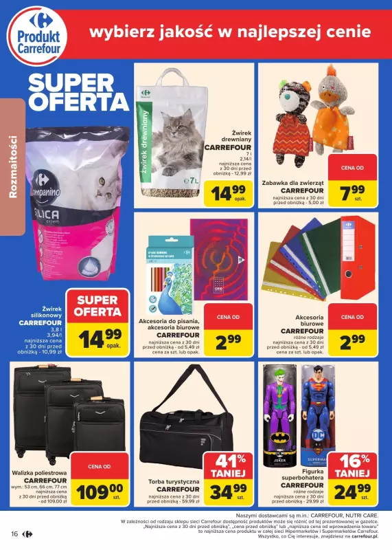 Carrefour Market - gazetka promocyjna Gazetka Marka Carrefour od poniedziałku od poniedziałku 20.01 do soboty 01.02 - strona 16