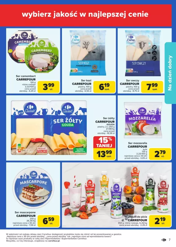 Carrefour Market - gazetka promocyjna Gazetka Marka Carrefour od poniedziałku od poniedziałku 20.01 do soboty 01.02 - strona 7