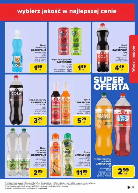 Carrefour Market - gazetka promocyjna Gazetka Marka Carrefour od poniedziałku od poniedziałku 20.01 do soboty 01.02 - strona 11