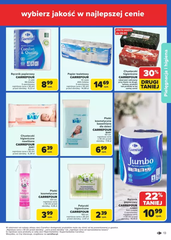 Carrefour Market - gazetka promocyjna Gazetka Marka Carrefour od poniedziałku od poniedziałku 20.01 do soboty 01.02 - strona 13