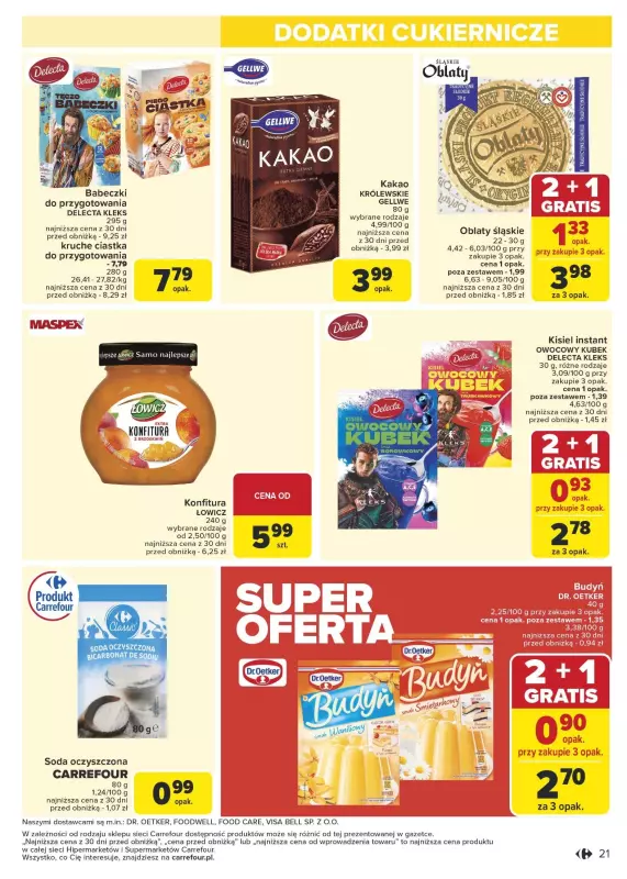 Carrefour Market - gazetka promocyjna Gazetka Carrefour Market od poniedziałku od poniedziałku 20.01 do niedzieli 26.01 - strona 21