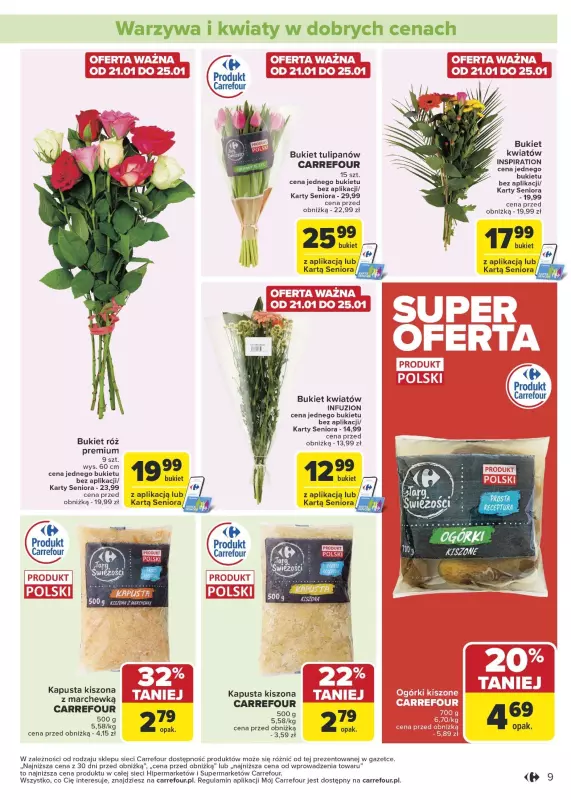 Carrefour Market - gazetka promocyjna Gazetka Carrefour Market od poniedziałku od poniedziałku 20.01 do niedzieli 26.01 - strona 9